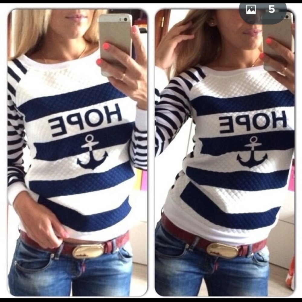 Cute HOPE sweatshirt.